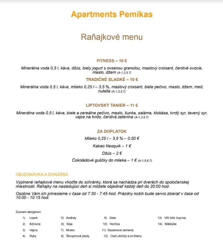 Apartments Pemikas II Liptovsky Mikulas Exterior foto